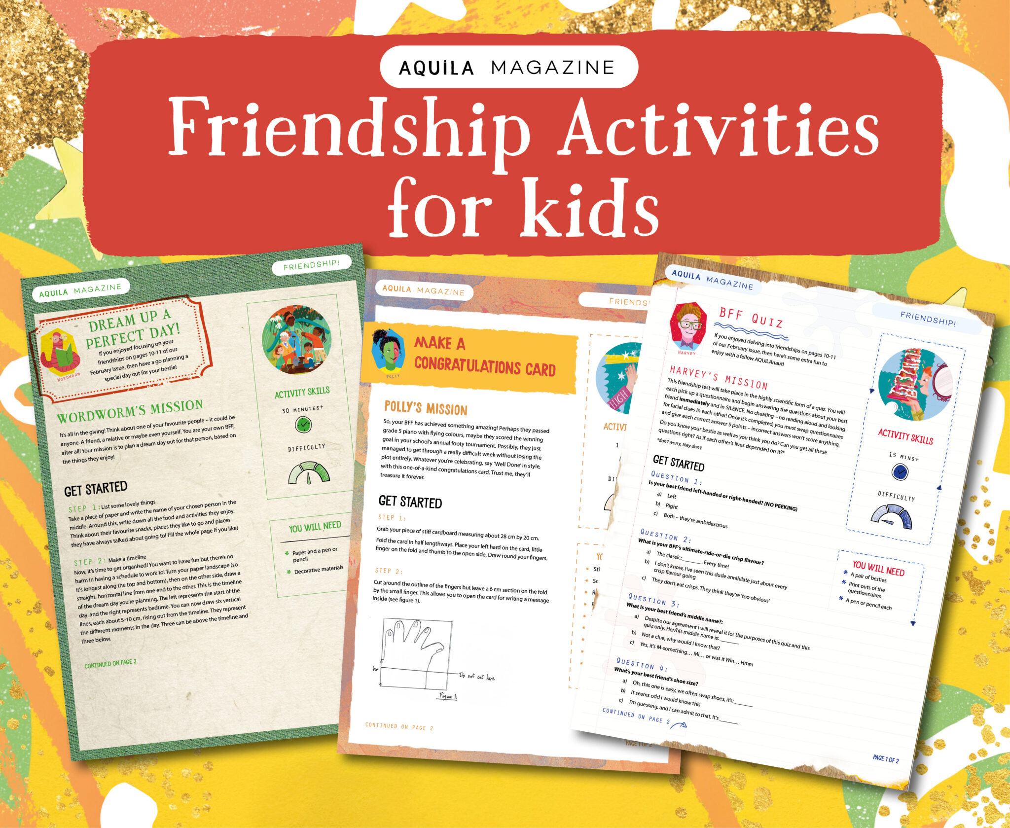 Fun Friendship activities for kids AQUILA Blog
