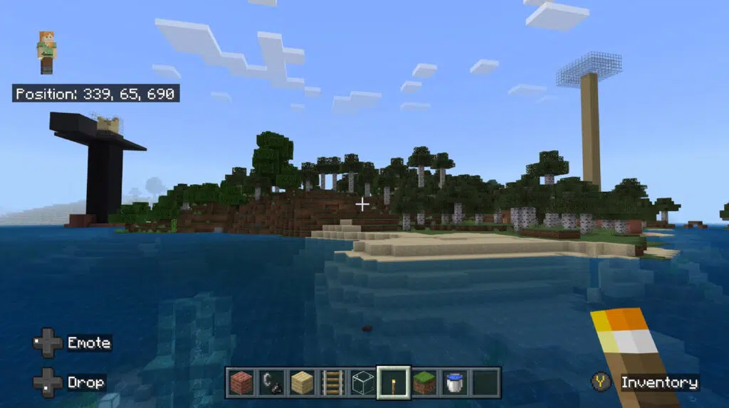 Minecraft co-ordinates
