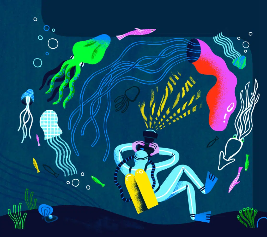 Jacques Cousteau by Siiri Väisänen