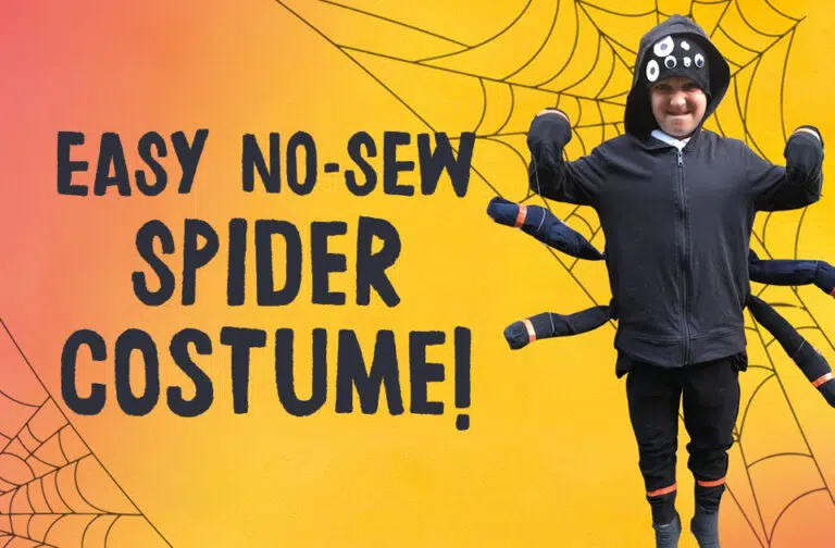 no-sew spider costume